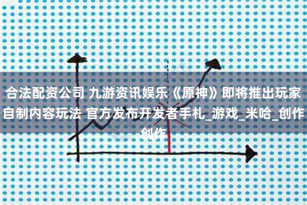 合法配资公司 九游资讯娱乐《原神》即将推出玩家自制内容玩法 官方发布开发者手札_游戏_米哈_创作